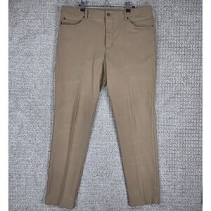 7 Diamonds Infinity Mens Khaki Brown Performance Chino Pants 36x32 Stretch